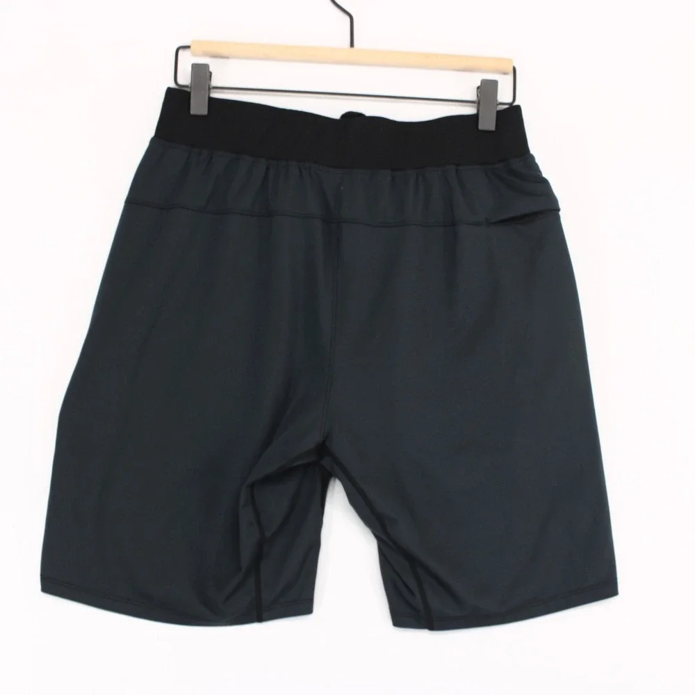 Born Primitive Training Shorts Men S Dark Gray Elastic Waist Drawstring Athletic